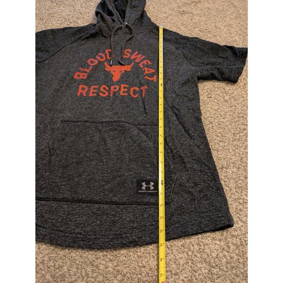 Under Armour Men's Sweatshirt Short Sleeve Size XL Heathered Black - Picture 6 of 6